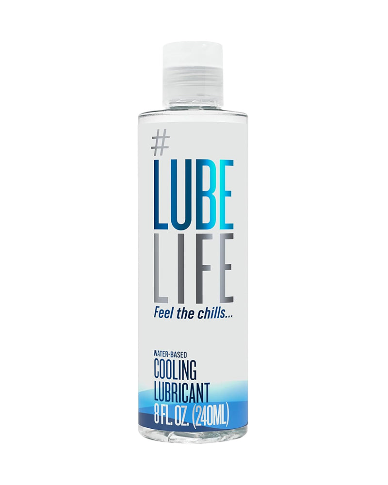 Lubelife Water-Based Cooling Personal Lubricant, Cool Tingling Feel for Men, Women, and Couples, 8 Fl Oz
