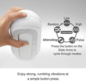 Flip 0 Electronic Massage Cup for Men Masturbation, Reusable Stimulating Pleasure Device, Male Toy Masturbator, White