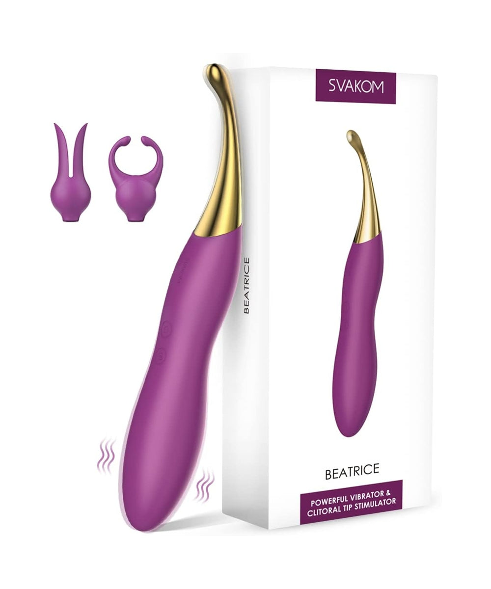 Clitoral Vibrator Sex Toys for Women - Female Squirting Vibrators Clit G-Spot Dildo Nipple Stimulator Anal Vibe - High Frequency Personal Massager Wand Adult Sensory Toy 2 Silicone Heads