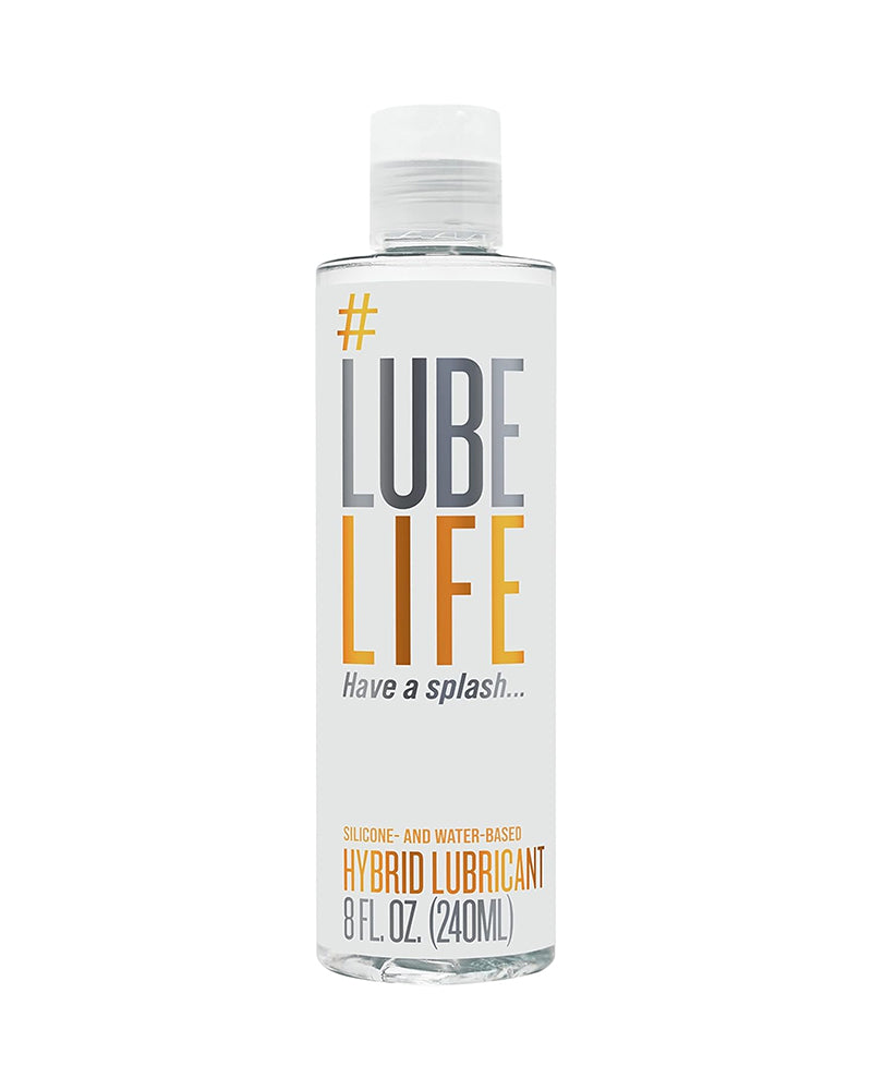 Lubelife Hybrid Lube – Silicone & Water Based Personal Lubricant for Men, Women & Couples – Long Lasting, Non-Sticky, Toy & Condom Compatible, 8 Fl Oz