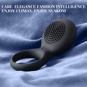 Vibrating Cock Ring Sex Toys - Penis Ring Clitoral Vibrators 2 in 1 Male Ring for Couples Pleasure - Men Sex Toy Stimulation with 5*5 Vibrations Strechy Adult Sensory Toy &, Games