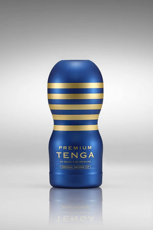 TOC-201PT Premium Pre-Lubricated Male Masturbator Vacuum Cup with Powerful Suction Blue