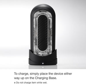 FLIP 0 (Zero) Gravity EV (Electronic Vibration) Male Masturbator, Reusable Sleeve Vibrator, Gravity Black