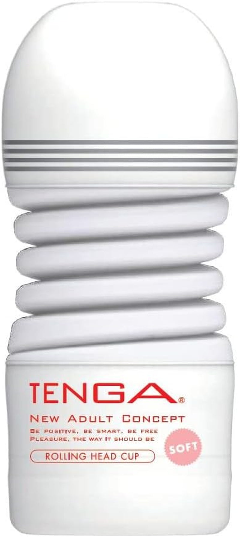 TOC-203S Gentle Rolling Head Pre-Lubricated Male Masturbator Vacuum Cup with Powerful Suction White