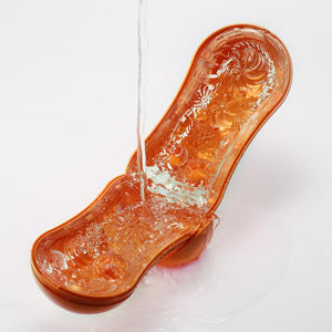 FLIP ORB Sunset Orange Reusable Toy Easy to Clean Male Masturbator, Fully Waterproof