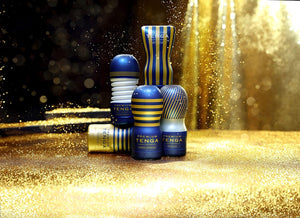 TOC-202PT Premium Soft Case Cup Male Masturbator Cup with Powerful Suction,Blue