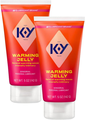 Warming Jelly Glycerin Based Formula 5 Fl Oz. Sensorial Personal Lubricant for Men, Women and Couples & Safe to Use with Latex Condoms (2-Pack)