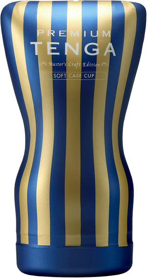 TOC-202PT Premium Soft Case Cup Male Masturbator Cup with Powerful Suction,Blue