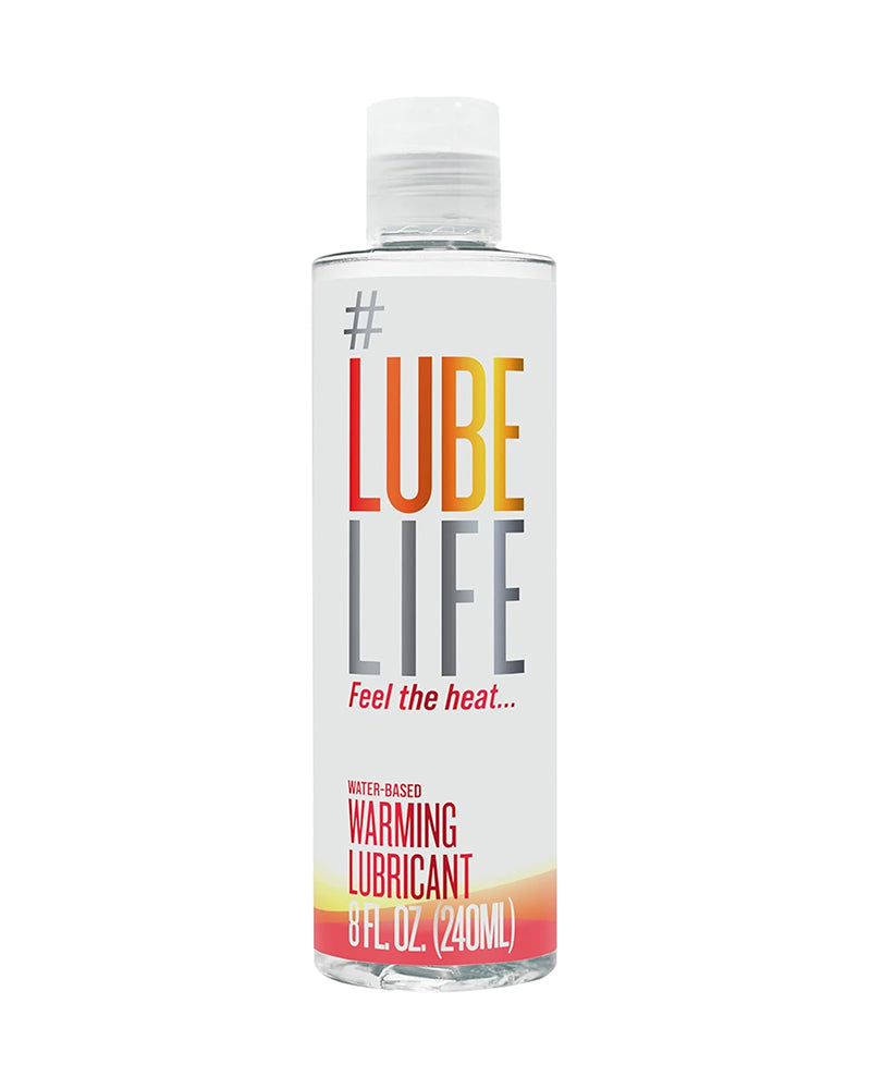 Lubelife Water-Based Warming Lubricant, Warm Invigorating Heating Sensation, Lube for Men, Women and Couples, 8 Fl Oz