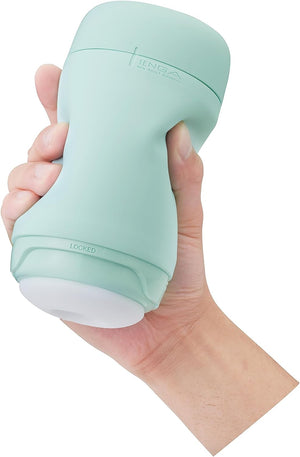 Puffy Mint Green Reusable Male Masturbator Pillowy Soft Pleasure Device