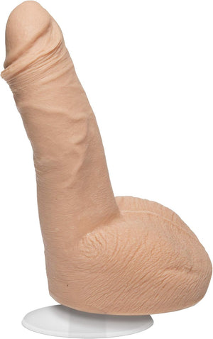 Signature Series - Ryan Bones - 7 Inch Realistic ULTRASKYN Dildo with Removable Vac-U-Lock Suction Cup - F-Machine & Harness Compatible - for Adults Only, Vanilla