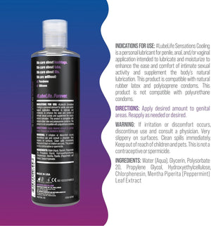 Lubelife Sensations Pleasure Kit Water Based Cooling & Warming Personal Lubricant, for a Tingling and Invigorating Intimate Experience, Lube for Men, Women & Couples, 4Fl Oz (Pack of 2)
