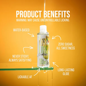 Lubelife Water-Based Piña Colada Flavored Lubricant, Personal Lube for Men, Women and Couples, Made without Added Sugar, 8 Fl Oz