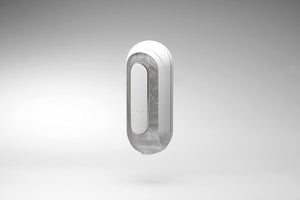 Flip 0 Electronic Massage Cup for Men Masturbation, Reusable Stimulating Pleasure Device, Male Toy Masturbator, White