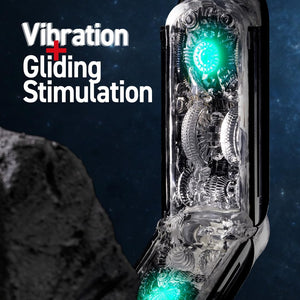 FLIP 0 (Zero) Gravity EV (Electronic Vibration) Male Masturbator, Reusable Sleeve Vibrator, Gravity Black