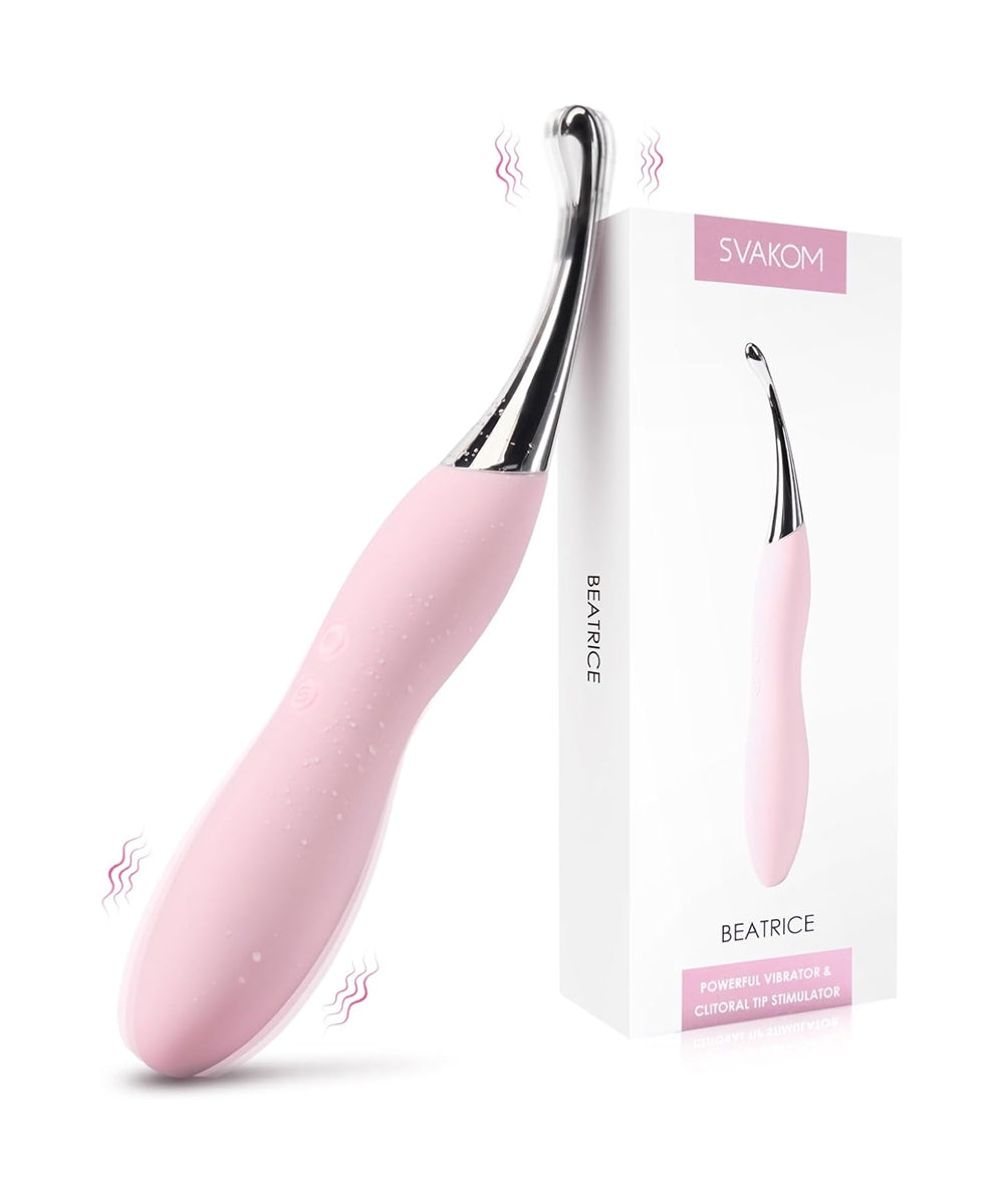 Clitoral Vibrator Adult Sex Toys - Squirting Vibrators Clit G-Spot Dildo Nipple Stimulator for Women Pleasure - High Frequency Personal Massager Wand Adult Sensory Toy 2 Silicone Heads