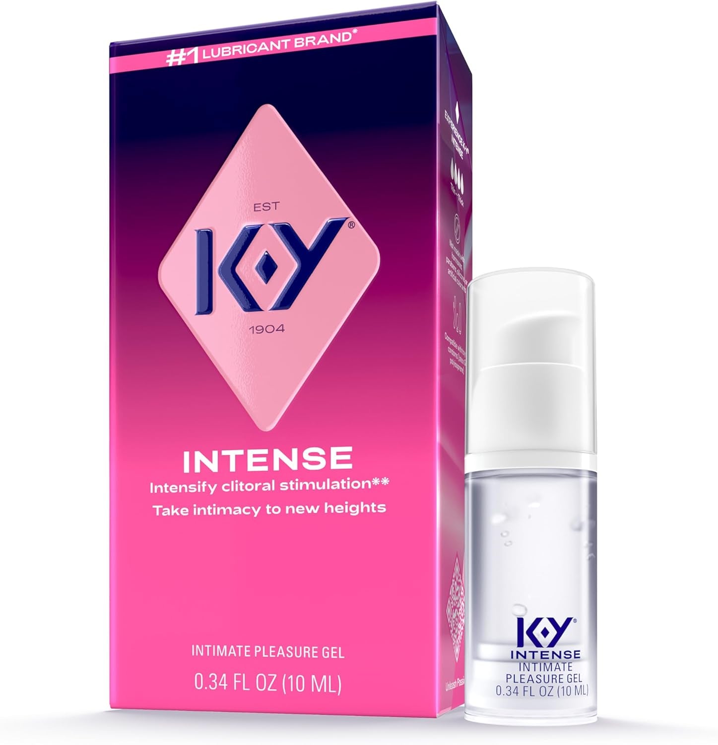 Intense Female Lubricant Arousal Gel Lube for Her Multi 0.34 Fl Oz (Pack of 1)