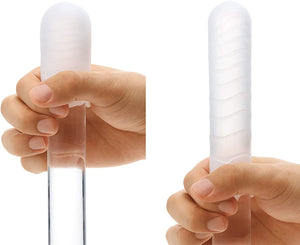 POT-006C Cool Spark Beads Pocket Portable Male Masturbator, Blue