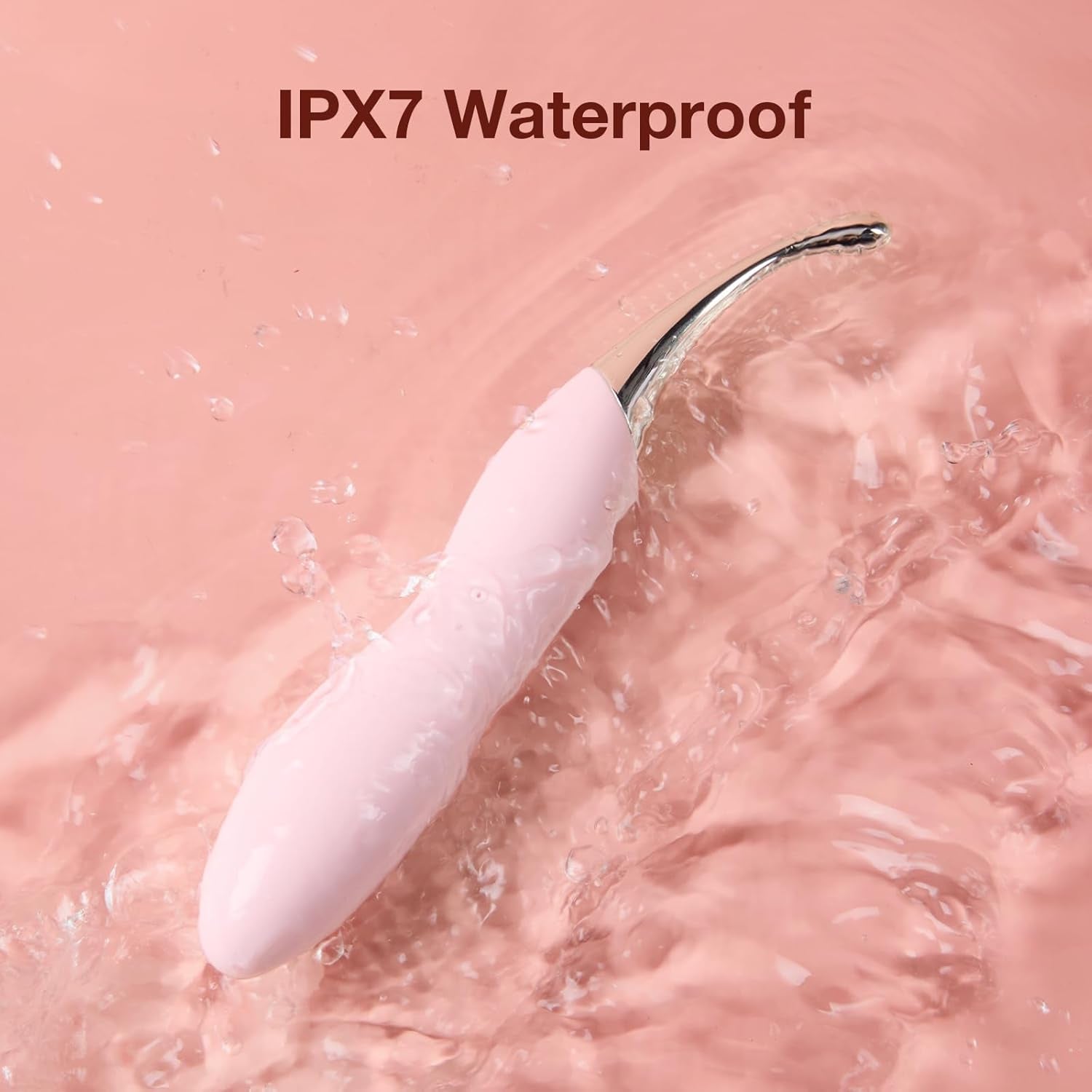 Clitoral Vibrator Adult Sex Toys - Squirting Vibrators Clit G-Spot Dildo Nipple Stimulator for Women Pleasure - High Frequency Personal Massager Wand Adult Sensory Toy 2 Silicone Heads