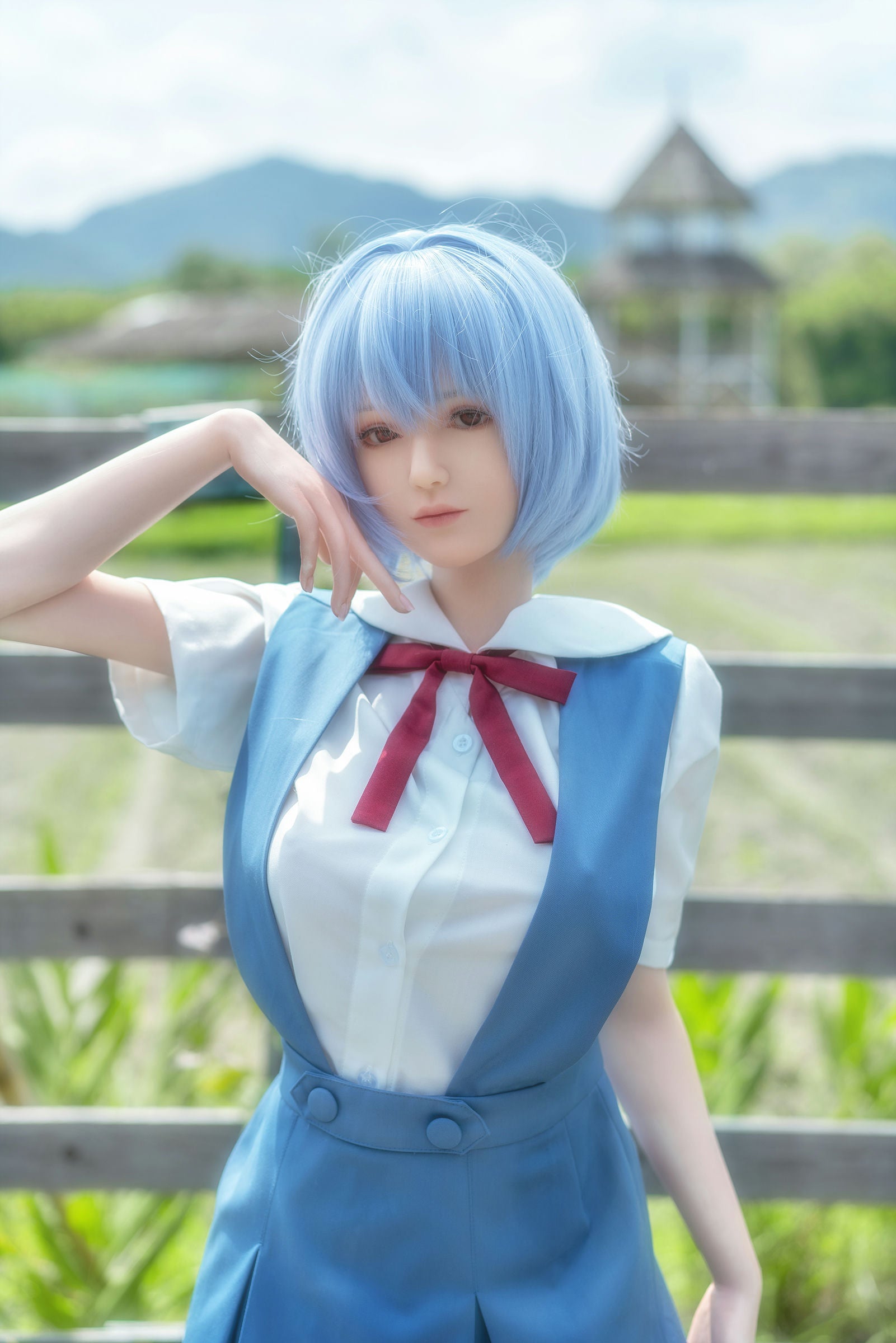 Rei Ayanami 156CM E-Cup Character Premium Realistic Silicone Doll