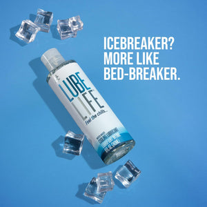 Lubelife Water-Based Cooling Personal Lubricant, Cool Tingling Feel for Men, Women, and Couples, 8 Fl Oz