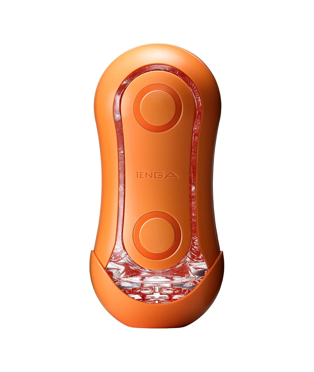 FLIP ORB Sunset Orange Reusable Toy Easy to Clean Male Masturbator, Fully Waterproof