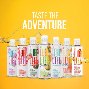 Lubelife Water-Based Piña Colada Flavored Lubricant, Personal Lube for Men, Women and Couples, Made without Added Sugar, 8 Fl Oz