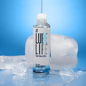 Lubelife Water-Based Cooling Personal Lubricant, Cool Tingling Feel for Men, Women, and Couples, 8 Fl Oz
