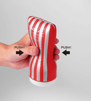 TOC-202H Strong Soft Case Squeezable Pre-Lubricated Male Masturbator Vacuum Cup with Powerful Suction Black