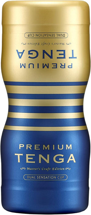 Premium Disposable, One Time Use, Prelubricated, Male Masturbator Dual Sensation Cup, Blue
