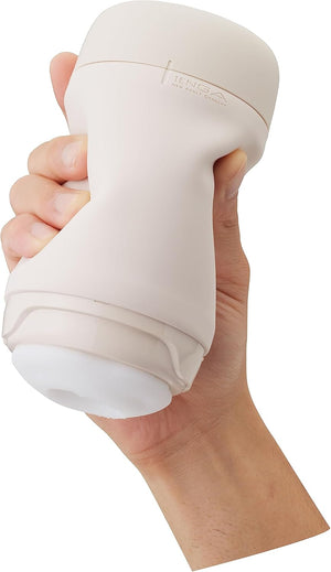 Puffy Latte Brown Reusable Male Masturbator Pillowy Soft Pleasure Device