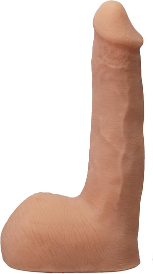 Signature Series - Seth Gamble - 8 Inch Realistic ULTRASKYN Dildo with Removable Vac-U-Lock Suction Cup - F-Machine & Harness Compatible - for Adults Only, Vanilla