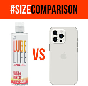 Lubelife Water-Based Warming Lubricant, Warm Invigorating Heating Sensation, Lube for Men, Women and Couples, 8 Fl Oz