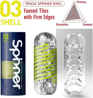 SPINNER SPN-003 Shell Reusable Spiral-Motion Male Masturbator
