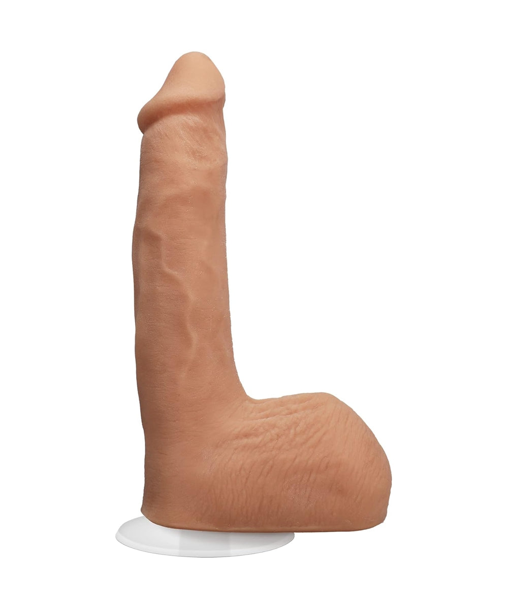 Signature Series - Seth Gamble - 8 Inch Realistic ULTRASKYN Dildo with Removable Vac-U-Lock Suction Cup - F-Machine & Harness Compatible - for Adults Only, Vanilla