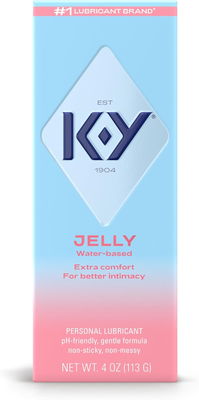 Jelly Personal Lubricant, Body-Friendly Water-Based Formula, Safe for Anal Sex, Safe to Use with Latex Condoms. Glide into a Wetter, Better Experience Every Day. for Men, Women, Couples, 4 FL OZ