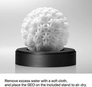 GEO-001 Aqua Geometric Sculpted Reusable Male Masturbator