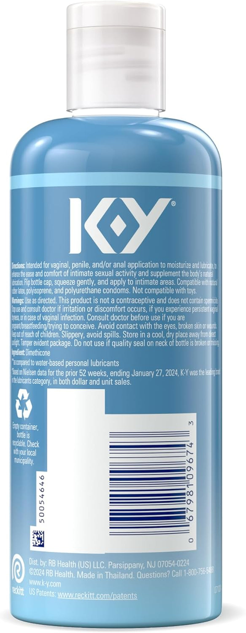 Silicone Lube, Premium Personal Lubricant, Silicone-Based Formula, Safe to Use with Condoms, for Men, Women and Couples, 8.45 Fl Oz