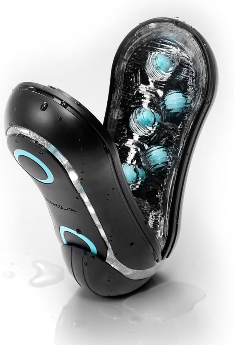 FLIP ORB Strong Blue Rush Reusable Male Masturbator, Fully Waterproof