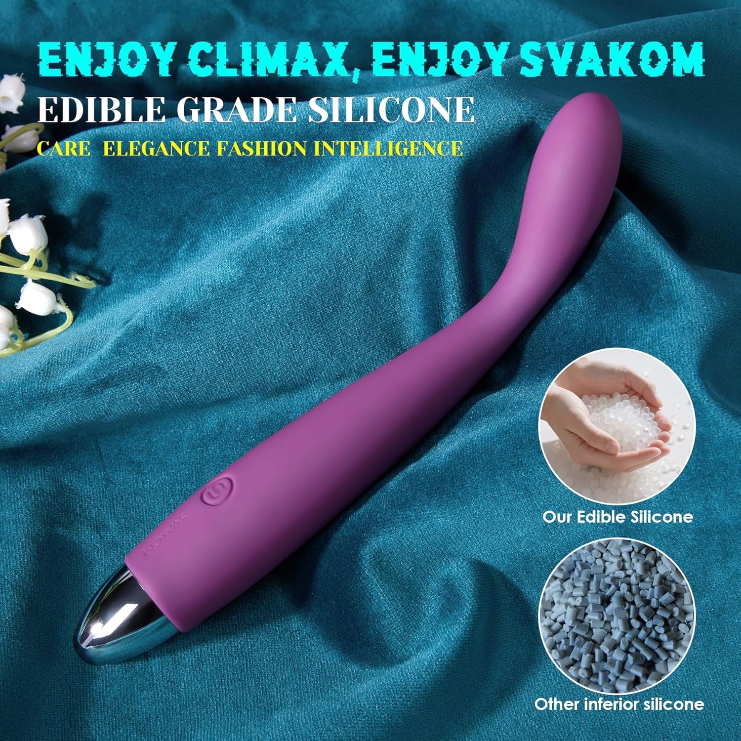 COCO G Spot Vibrator - 8 Seconds to Climax Finger Shaped Waterproof Vibes for Women - 5*5 Vibrations Clit Nipple Personal Massagers - Adult Female Sex Toys