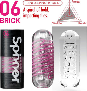 Spinner SPN-006 Brick Reusable Spiral-Motion Male Masturbator