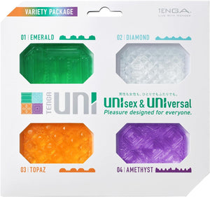 UNI Disposable, One Time Use, Stretchable, Textured, Unisex, Universial, Masturbator Sleeve, Variety Set