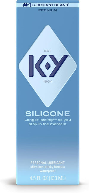 Silicone Lube, Premium Personal Lubricant, Silicone-Based Formula, Safe to Use with Condoms, for Men, Women and Couples, 4.5 Fl Oz