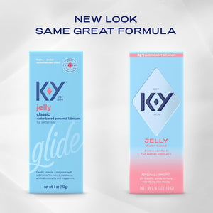 Jelly Personal Lubricant, Body-Friendly Water-Based Formula, Safe for Anal Sex, Safe to Use with Latex Condoms. Glide into a Wetter, Better Experience Every Day. for Men, Women, Couples, 4 FL OZ