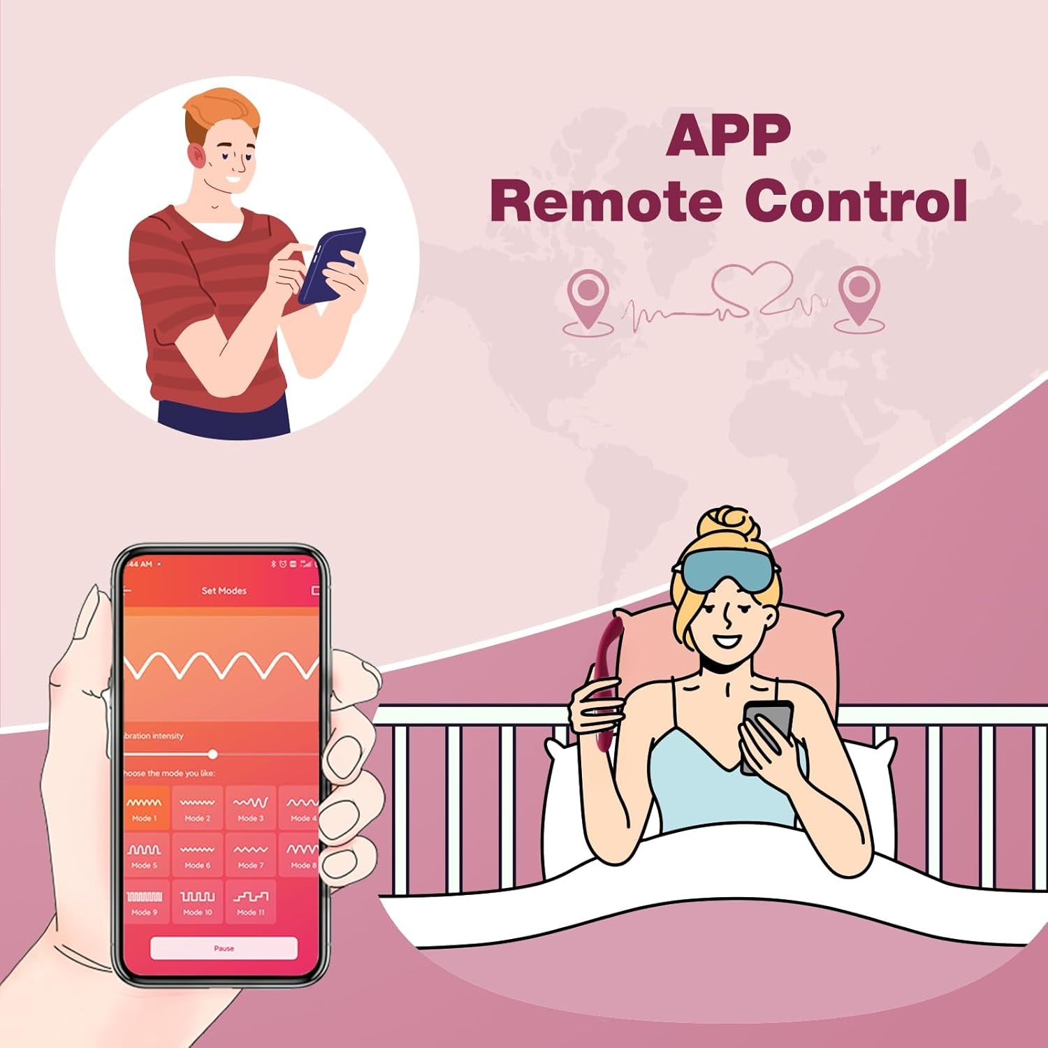 Heated G-Spot Vibrator Sex Toy -  2024 Updated APP Remote Control Heating Finger Vibrators with 5 * 5 Vibrations - Clitoral Vibe Personal Wand Massagers Adult Sex Toys for Women Climax Pleasure