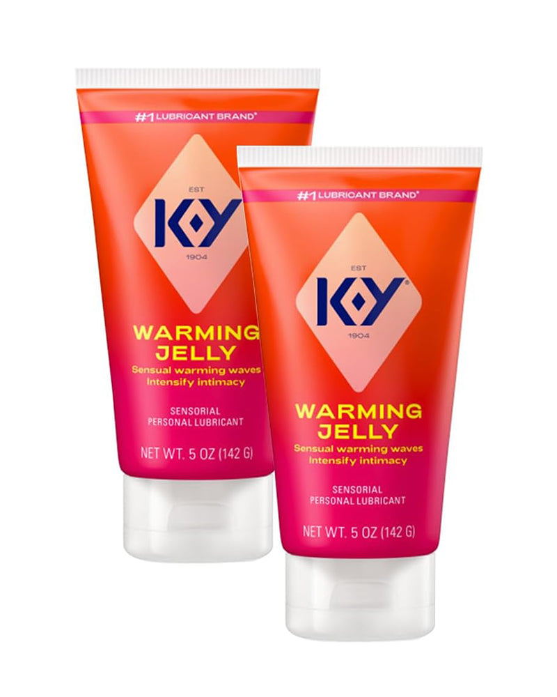Warming Jelly Glycerin Based Formula 5 Fl Oz. Sensorial Personal Lubricant for Men, Women and Couples & Safe to Use with Latex Condoms (2-Pack)