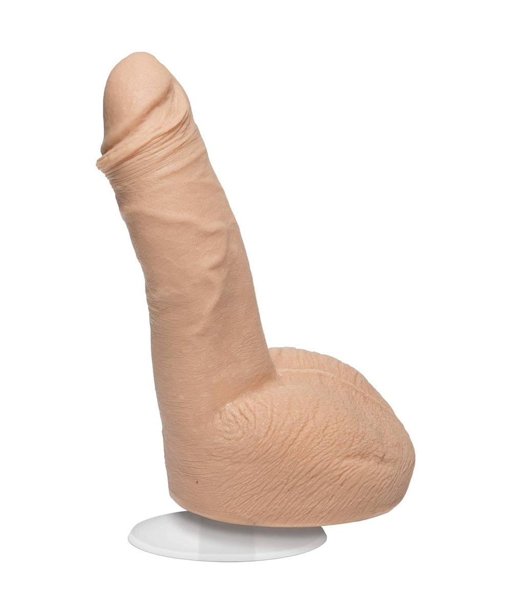 Signature Series - Ryan Bones - 7 Inch Realistic ULTRASKYN Dildo with Removable Vac-U-Lock Suction Cup - F-Machine & Harness Compatible - for Adults Only, Vanilla