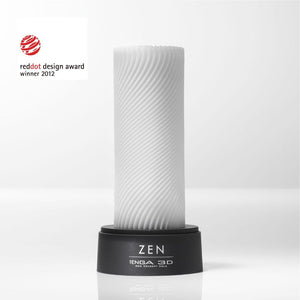 Zen 3D Sensual Sleeve Male Masturbator, Soothing Sculpted and Reusable Massager, TNH-003 Zen, White (TNH003)