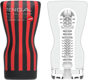 TOC-202H Strong Soft Case Squeezable Pre-Lubricated Male Masturbator Vacuum Cup with Powerful Suction Black