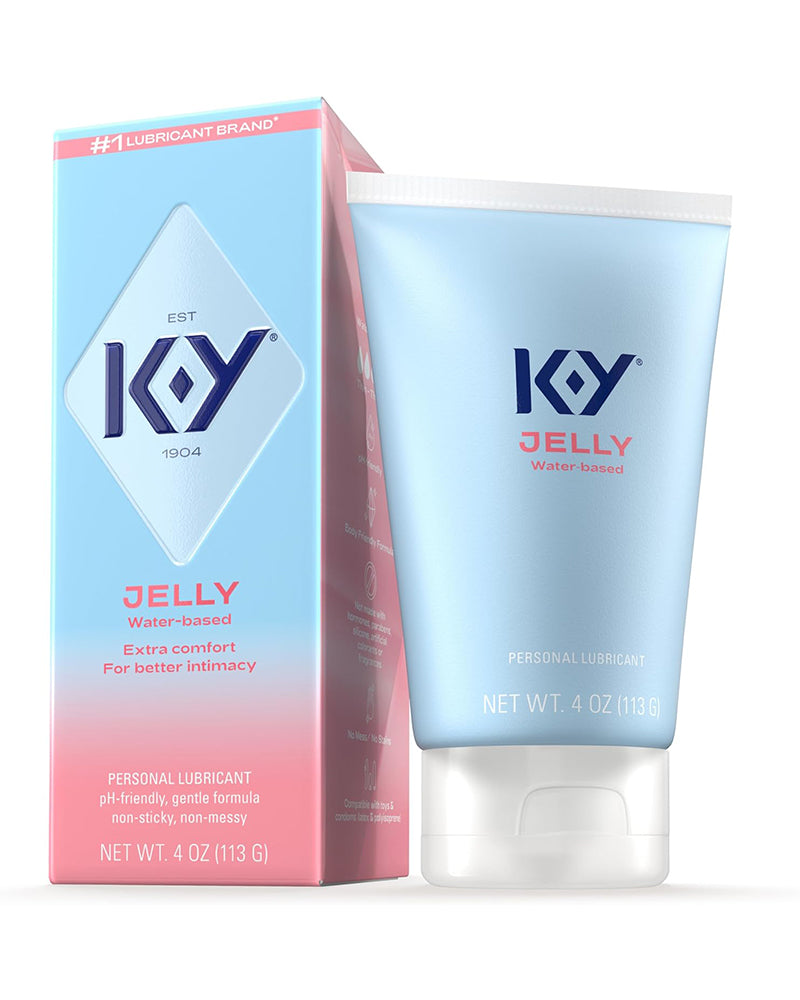 Jelly Personal Lubricant, Body-Friendly Water-Based Formula, Safe for Anal Sex, Safe to Use with Latex Condoms. Glide into a Wetter, Better Experience Every Day. for Men, Women, Couples, 4 FL OZ